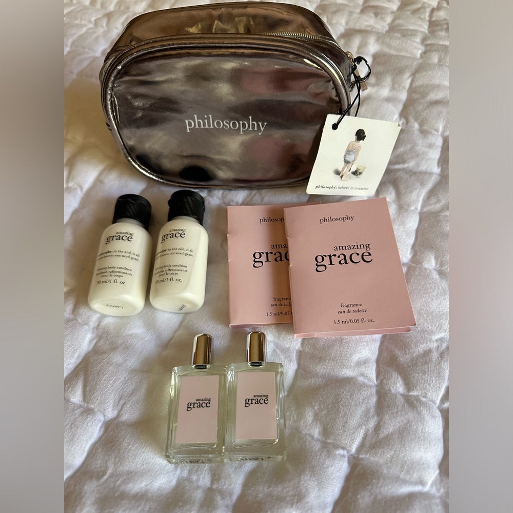 Philosophy Amazing Grace Perfume Set includes 2 mini perfume bottles GreatGift!